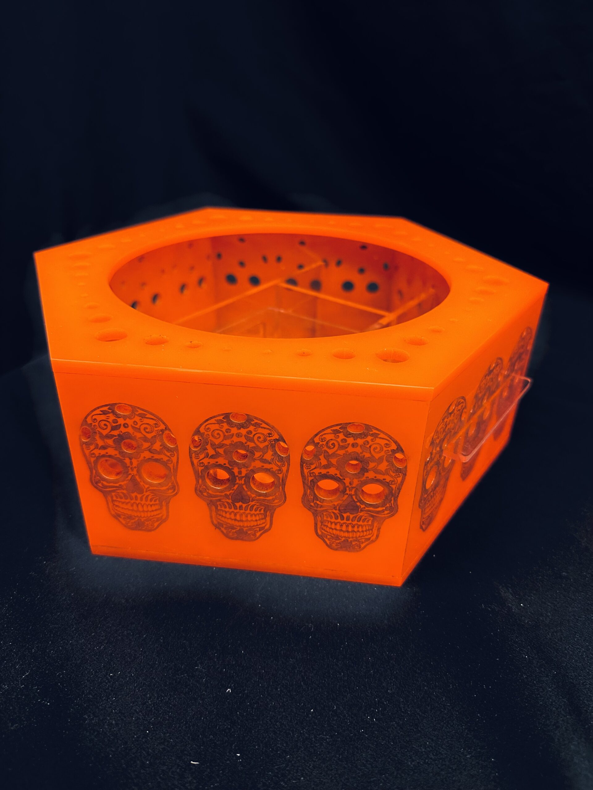 Day of the dead orange tray Day of the dead orange tray